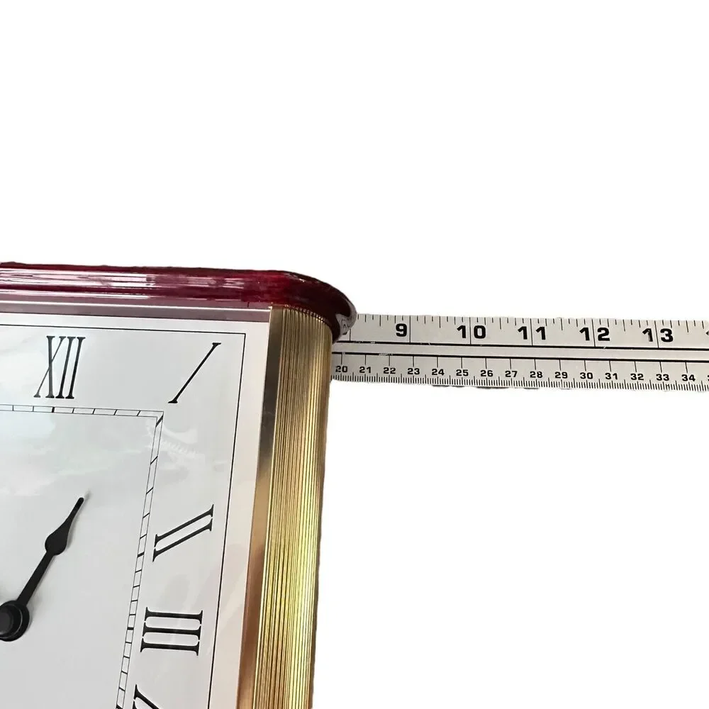 Westminster Chime Mantle Clock Quartz Medallion for Ursinus College Gold Tone
